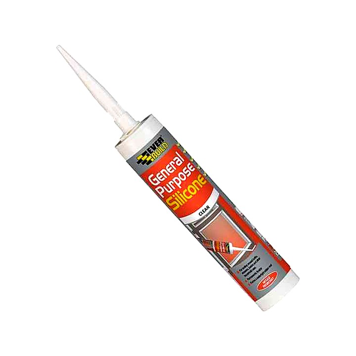 Everbuild General Purpose Silicone Clear 280ml