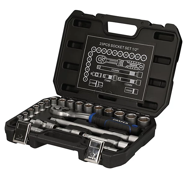 Draper 23pc 1/2in Metric Socket Set
