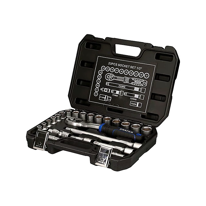 Draper 23pc 1/2in Metric Socket Set