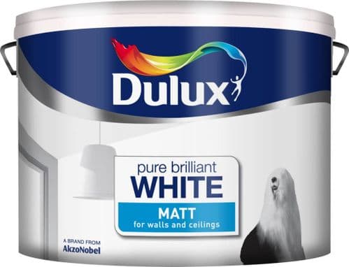 Dulux Matt Pure Brilliant White 10L 