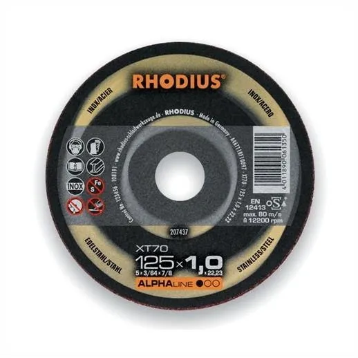 Rhodius 115mm Metal Cutting Disk Pack Of 10