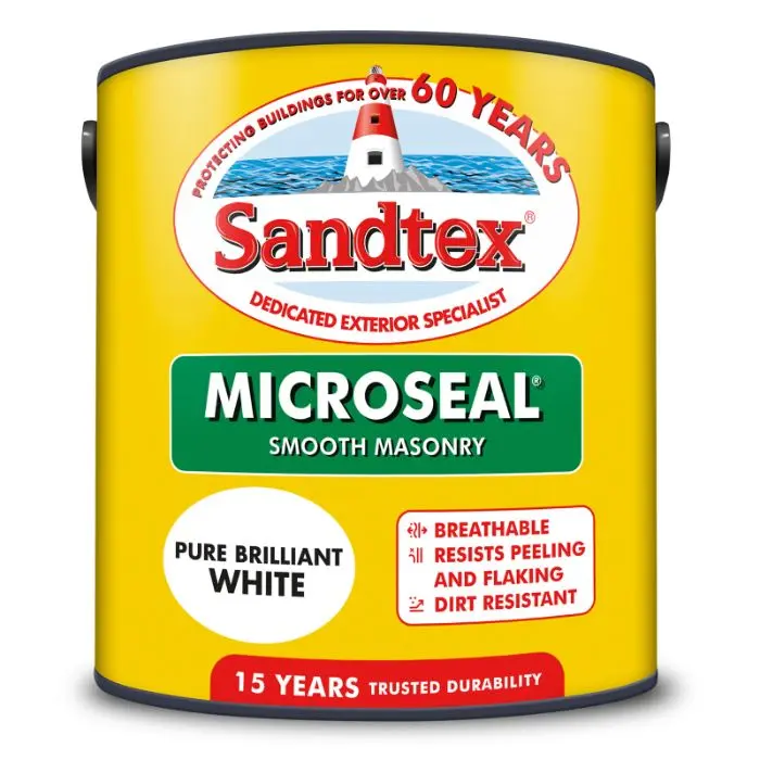 Sandtex Masonry Paint Pure Brilliant White 2.5L