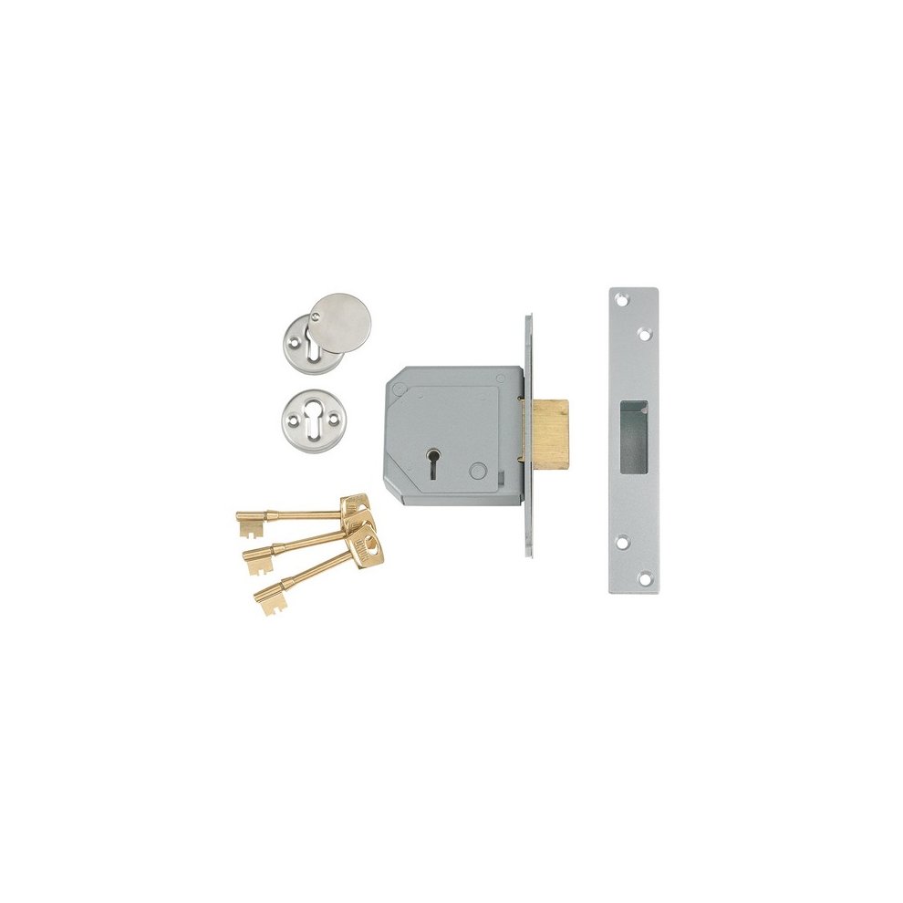Union 5 Lever Mortice Deadlock 67mm (2.5")