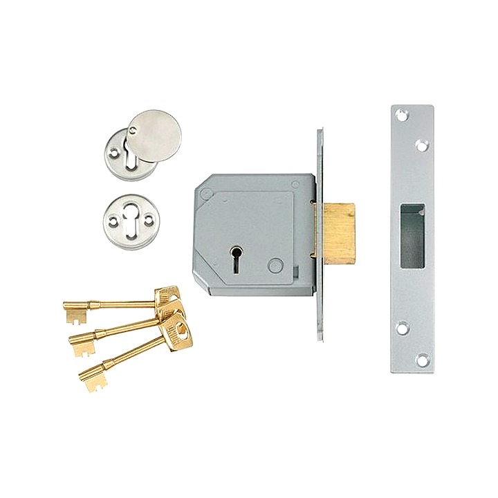 Union 5 Lever Mortice Deadlock 67mm (2.5")