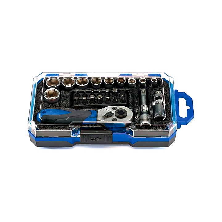 Draper 1/4" Square Drive Socket Set 27pcs