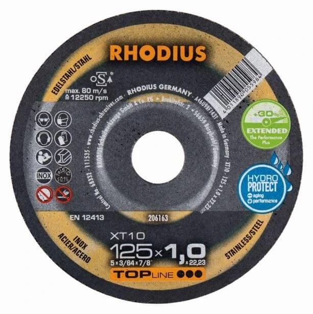 Rhodius 230 x 1.9 x 22.23mm Thin Stainless Steel Cutting Disc 