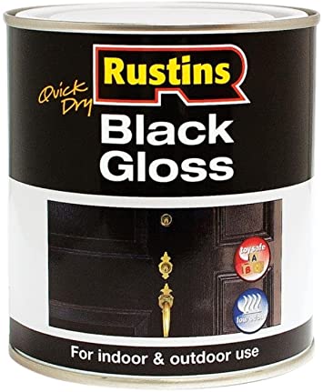 Rustins Quick Dry Black Gloss 500ml