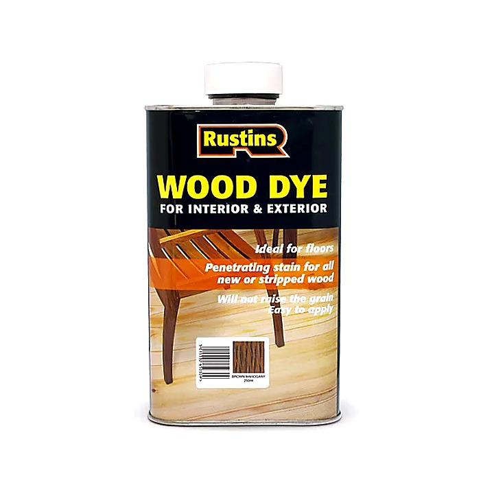 Rustins Wood Dye Brown Mahogany 250ml