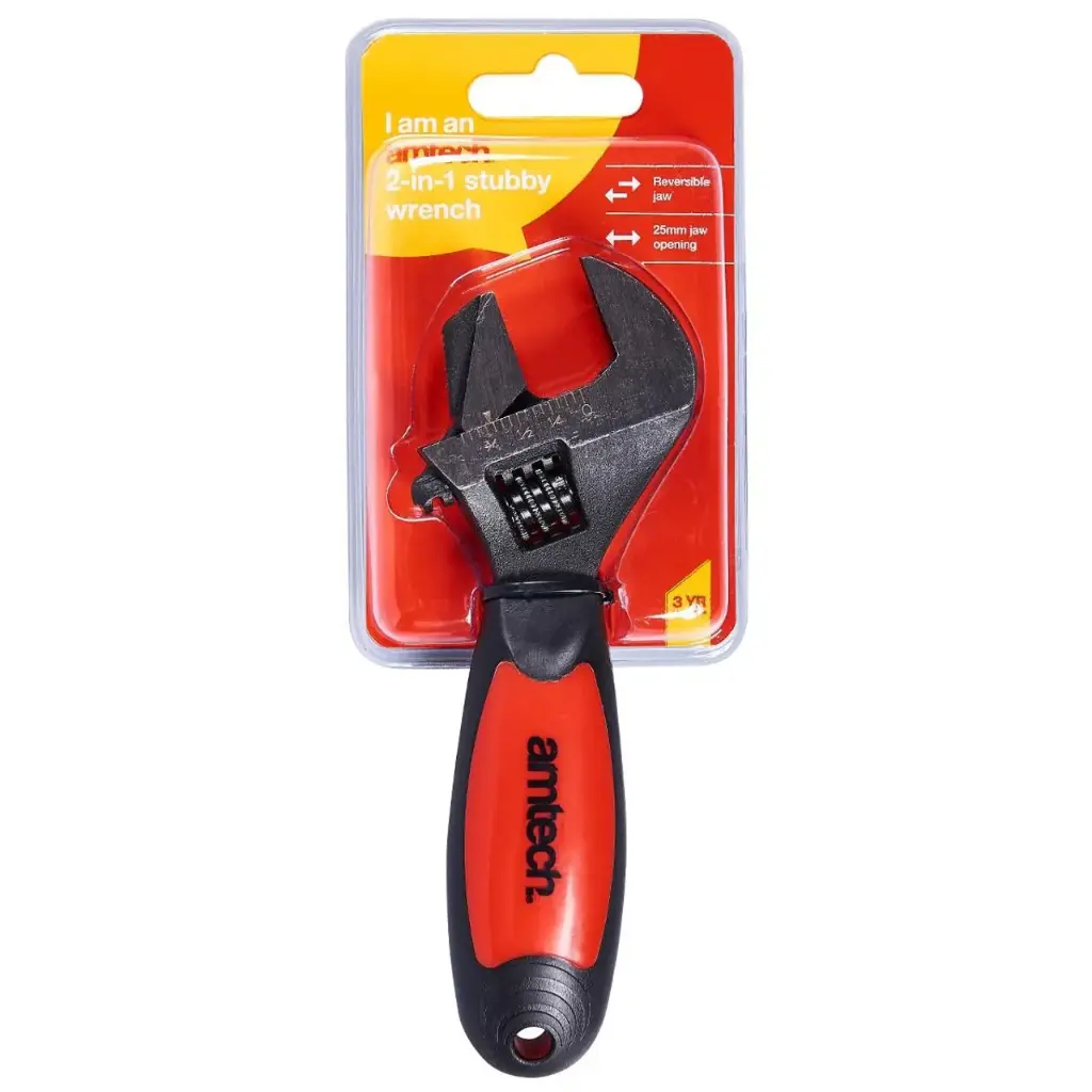 AmTech 2-in-1 Stubby Wrench