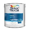 Dulux Trade Vinyl Matt Pure Brilliant White 2.5L