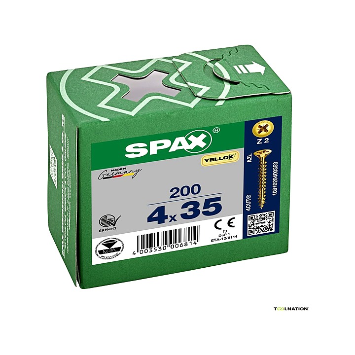 Spax 4 x 35mm Screw Box 200pcs