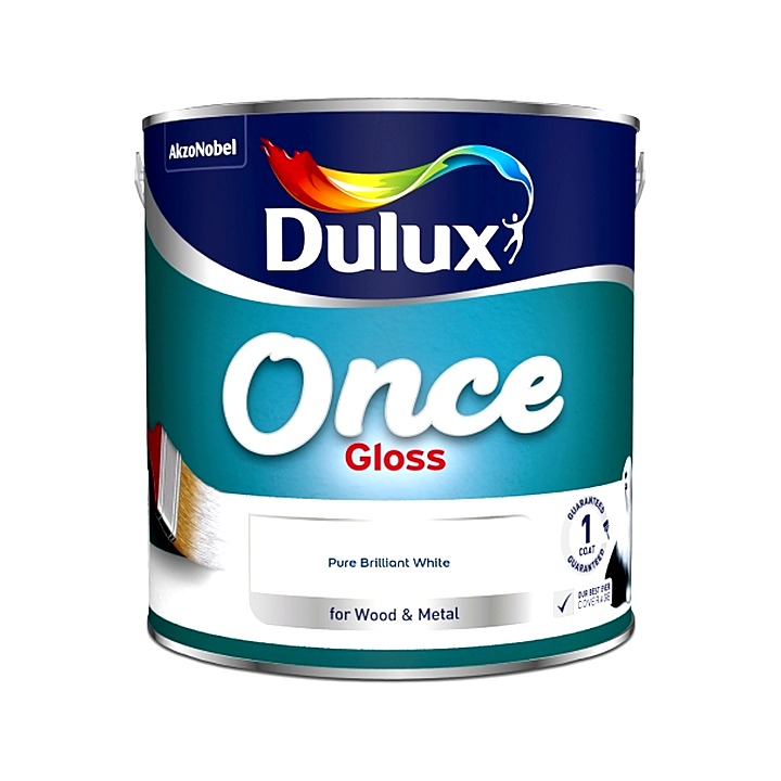 Dulux Once Gloss Pure Brilliant White 2.5L