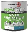 Zinsser Mold Resistant White Satin Paint 2.5L