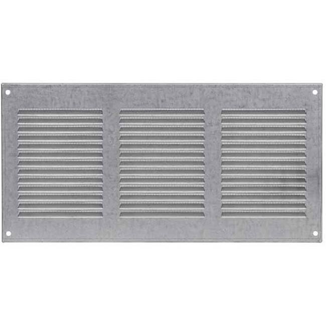 Metal Air Vent Grille 300 x 150mm Zinc