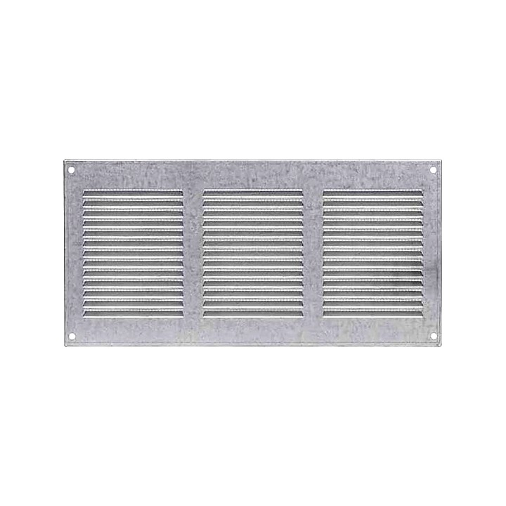 Metal Air Vent Grille 300 x 150mm Zinc