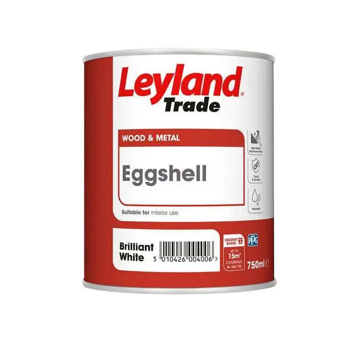 Leyland Trade Brilliant White Eggshell 750ml