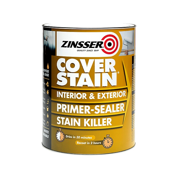 Zinsser White Cover Stain Primer Sealer 1L