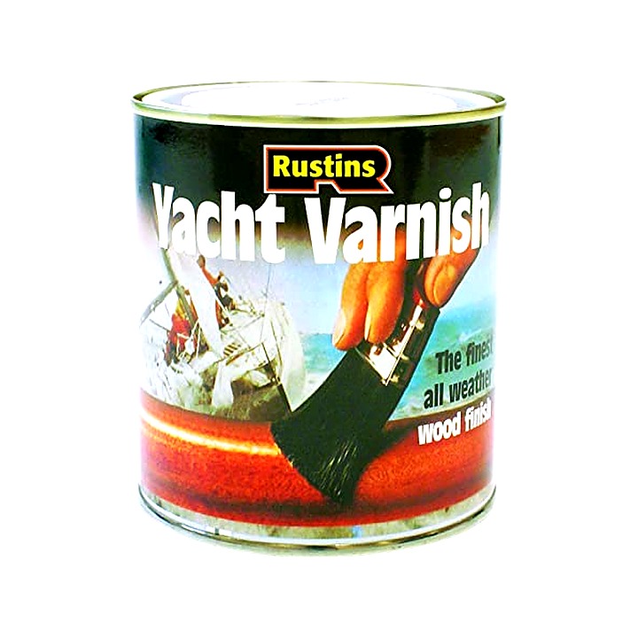 Rustins Yacht Varnish Satin Wood Finish 1L