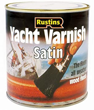 Rustins Yacht Varnish Satin Wood Finish 250ml
