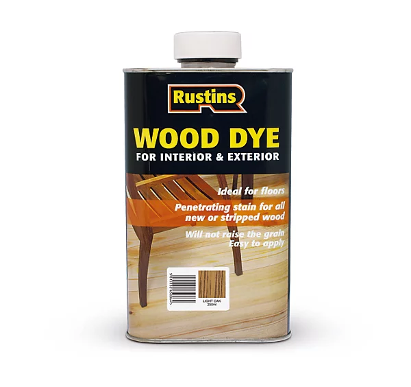 Rustins Wood Dye Light Oak 250ml