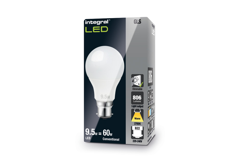 Integral LED 7W B22 Bayonet Dimmable Daylight 5000k Bulb