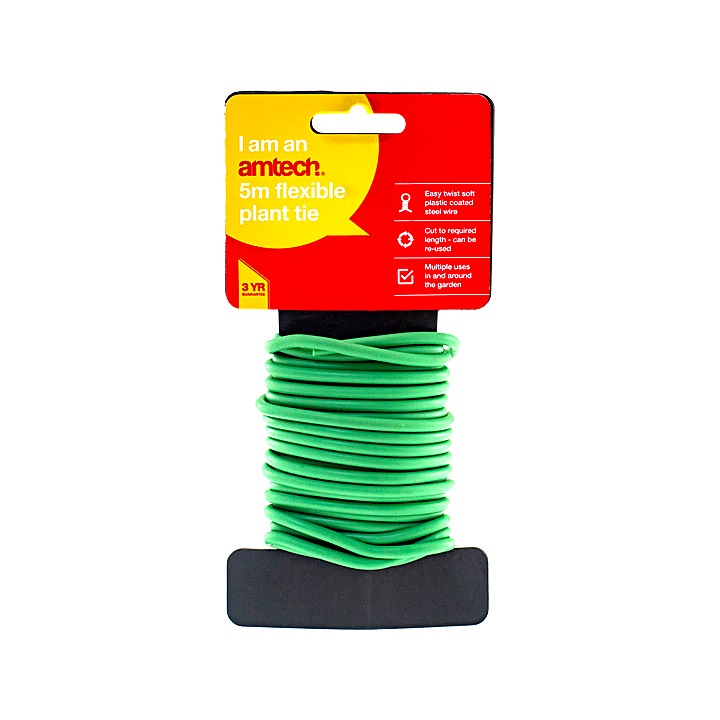 Amtech Flexible Plant Tie 4mm x 5m