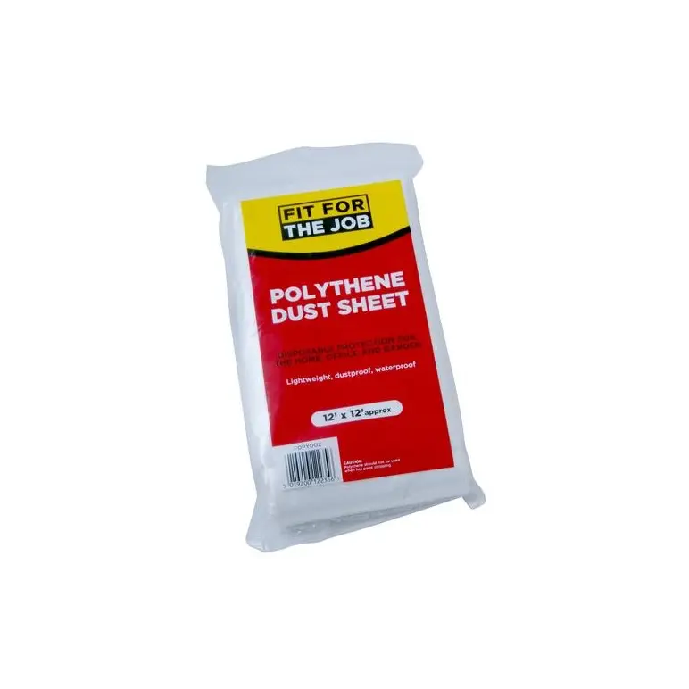 Polythene Dust Sheet Fit For Job 12"x 12"