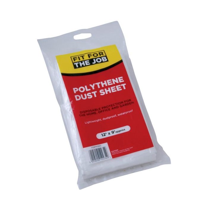Polythene Dust Sheet Fit For Job 12" x 9"