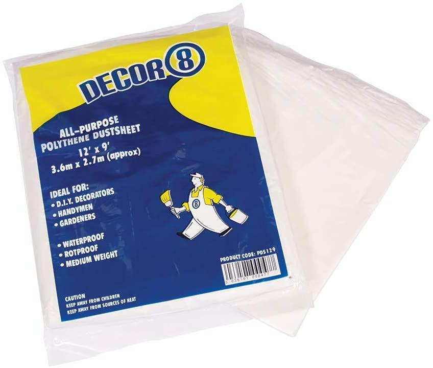Decor  Polythene Dust Sheet 12"x 9"