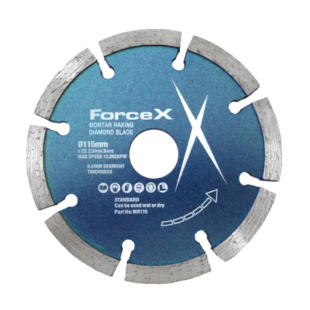 Force X Mortar Raking Diamond Wheel 115mm