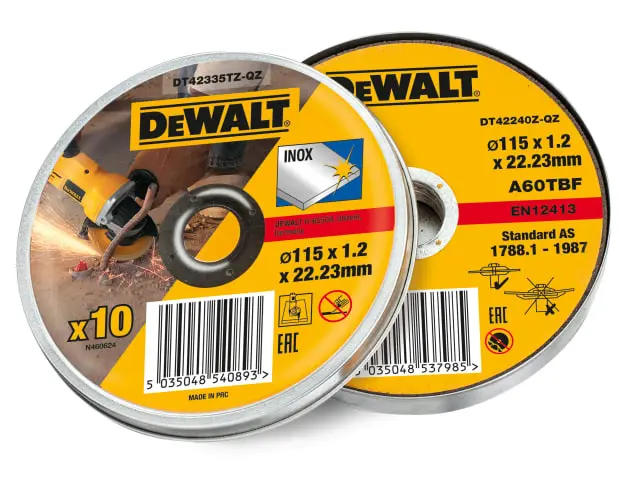 Dewalt Metal Cutting Disk 10-Pack 115mm x 1.2mm