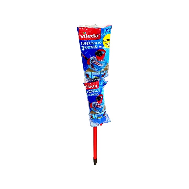 Vileda Supermocio 3-Action Mop + Free Refill