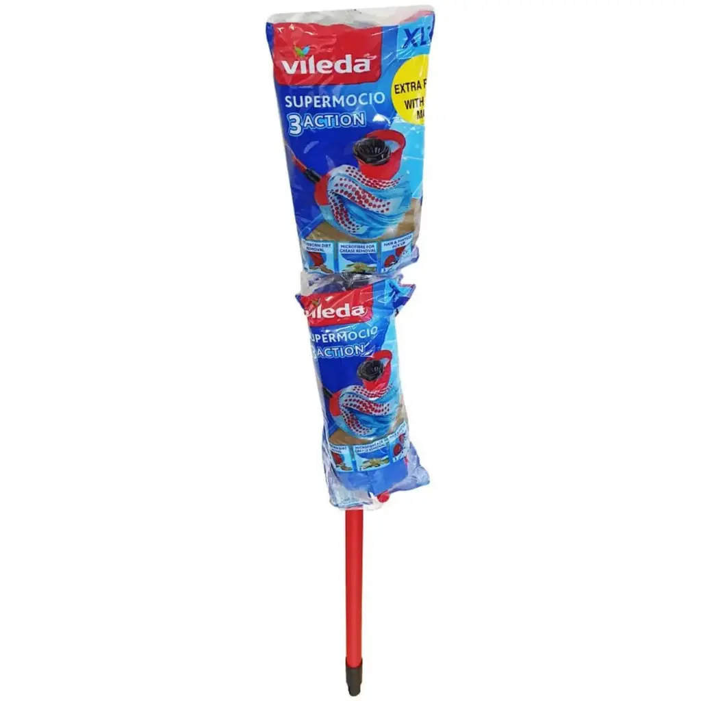 Vileda Supermocio 3-Action Mop + Free Refill