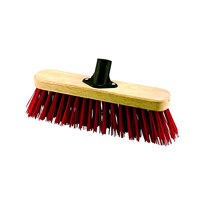 Broom Head with Red Stiff Fibre 29cm