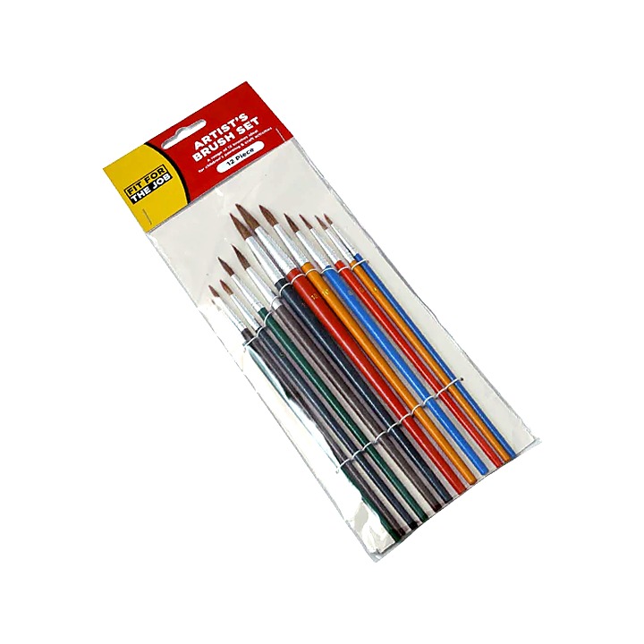 Fit For Job Artist Brush Set 12pcs
