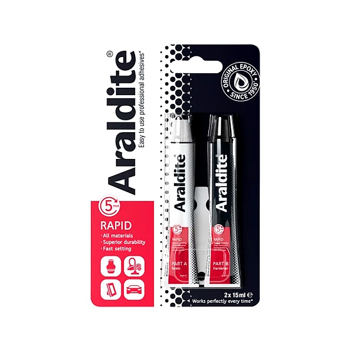 Araldite Rapid 2-Part Epoxy Adhesive Tubes 2 x 15ml