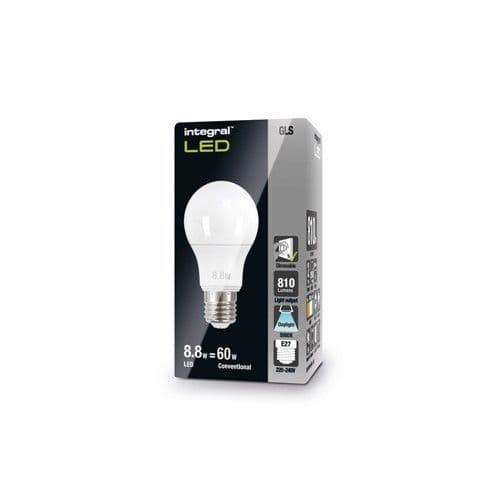 Integral LED 8.8W E27 Screw-in Dimmable Daylight 5000K Bulb 