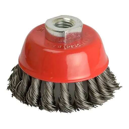 Steel Twist Knot Wire Brush 75mm