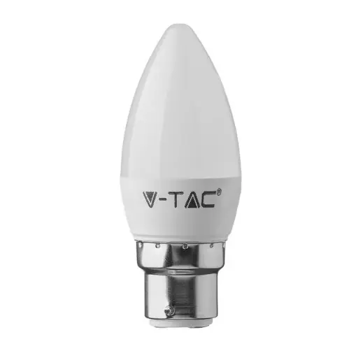 4.5W LED B22 Cool White 6500K Frosted Bayonet Candle Bulb
