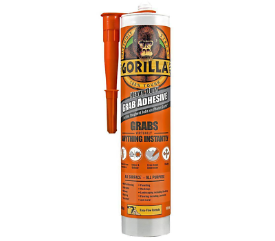 Gorilla Waterproof White Grab Adhesive 290ml 