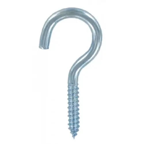 Open Screw Hooks 12 x 80mm Pack of 3