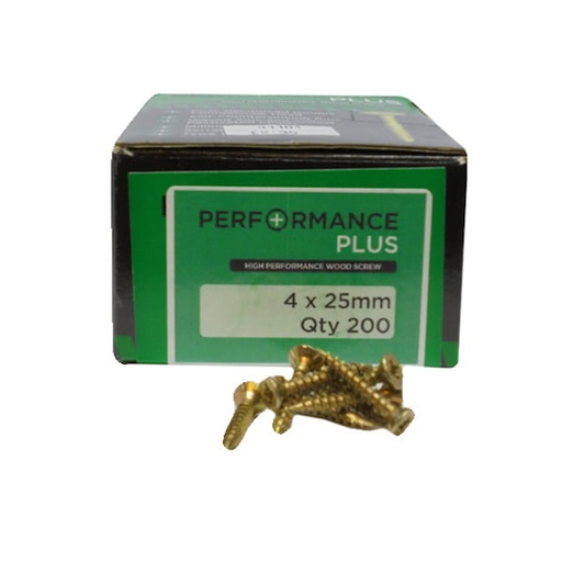 Performance Plus 4 x 25mm Qty 200