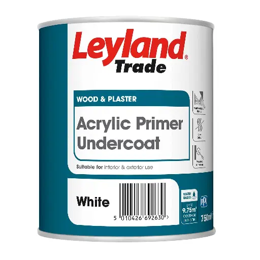 Leyland Trade Acrylic Primer Undercoat  2.5L