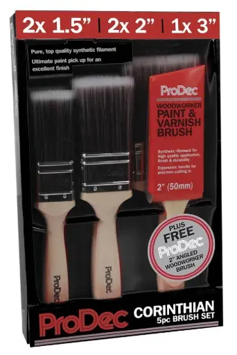 ProDec Premier 5pc Brush Set With Free Brush