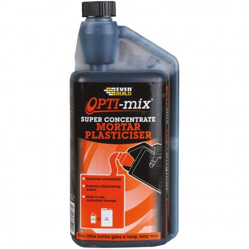 Everbuild Opti-Mix Mortar Plasticiser 1L 