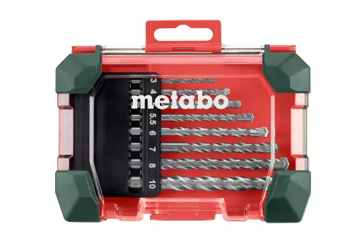 Metabo Masonry Drill Set 3-10mm 8 Pcs