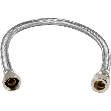 Standard Bore Flexible Tap Connector 15mm x 1/2" x 500mm