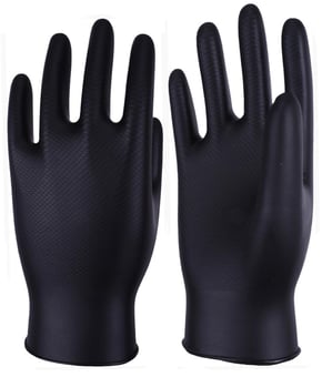 Maxim Medium Black Disposable Gloves 50 Pack
