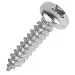 Forgefix Self-Tapping Screw Pozi Pan Head 1/2" x 8g Qty 30