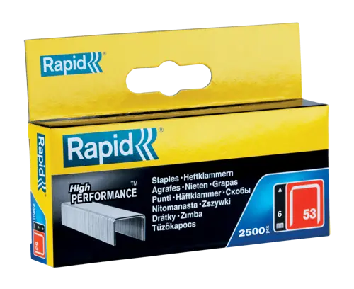 Rapid 6mm/53 Galvanised Staples 